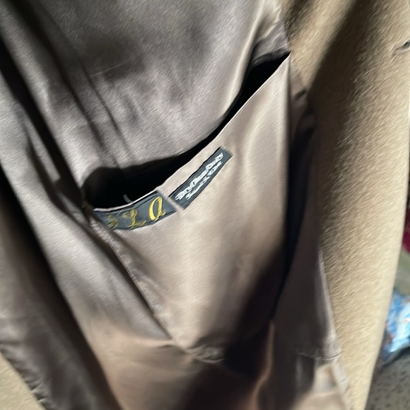 Tan and Brown Pea Coat with Classic Design - Picture 7 of 12